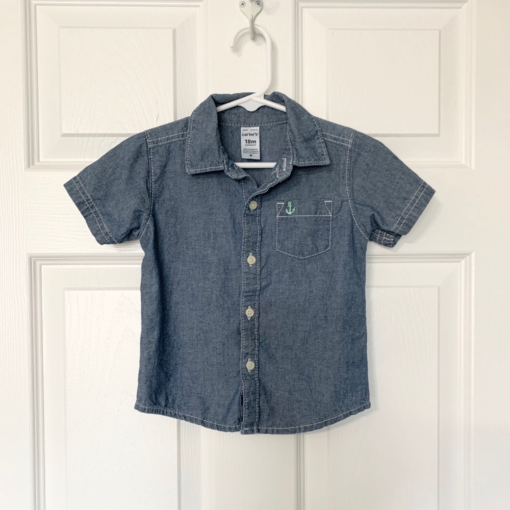 Carters 2-Piece Button Shirt & Shorts